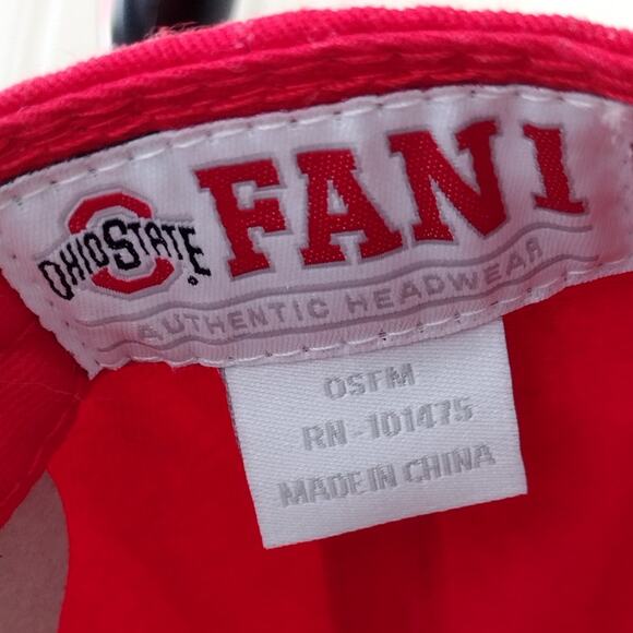 Ohio State x FAN1 | OSU "Block O" Embroidered Snapback Hat OSFM - Picture 9 of 11